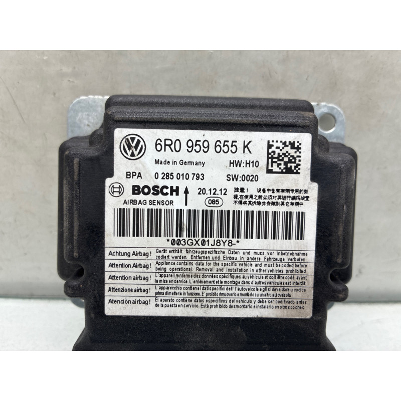 Boitier air bag VOLKSWAGEN POLO 5 Photo n°2