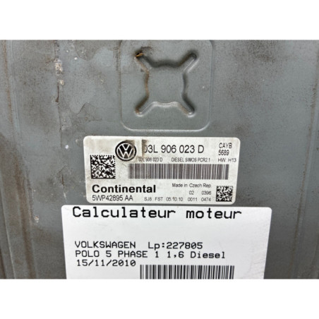 Calculateur moteur VOLKSWAGEN POLO 5
