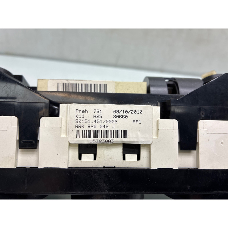 Commande chauffage VOLKSWAGEN POLO 5 Photo n°3