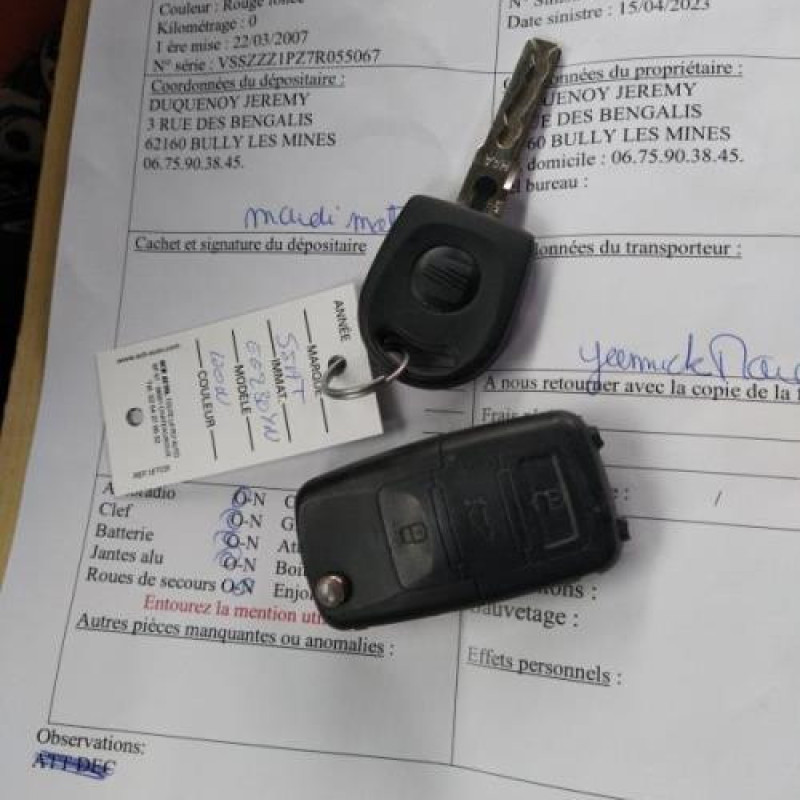Moteur essuie glace avant droit SEAT LEON 2 Photo n°17