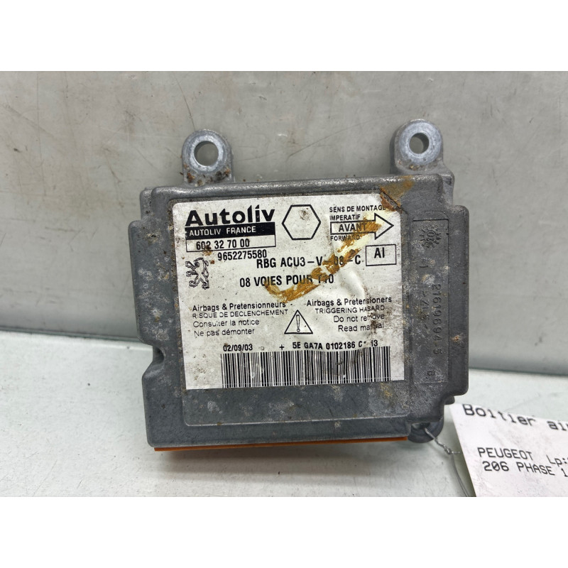 Boitier air bag PEUGEOT 206 Photo n°3