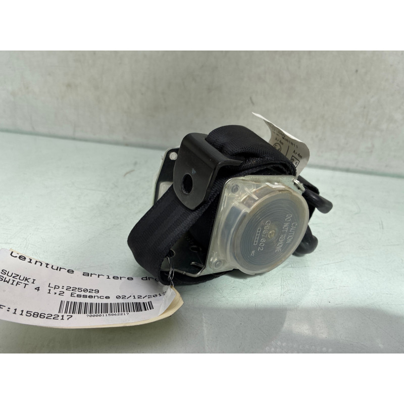Ceinture arriere droit SUZUKI SWIFT 4 Photo n°4