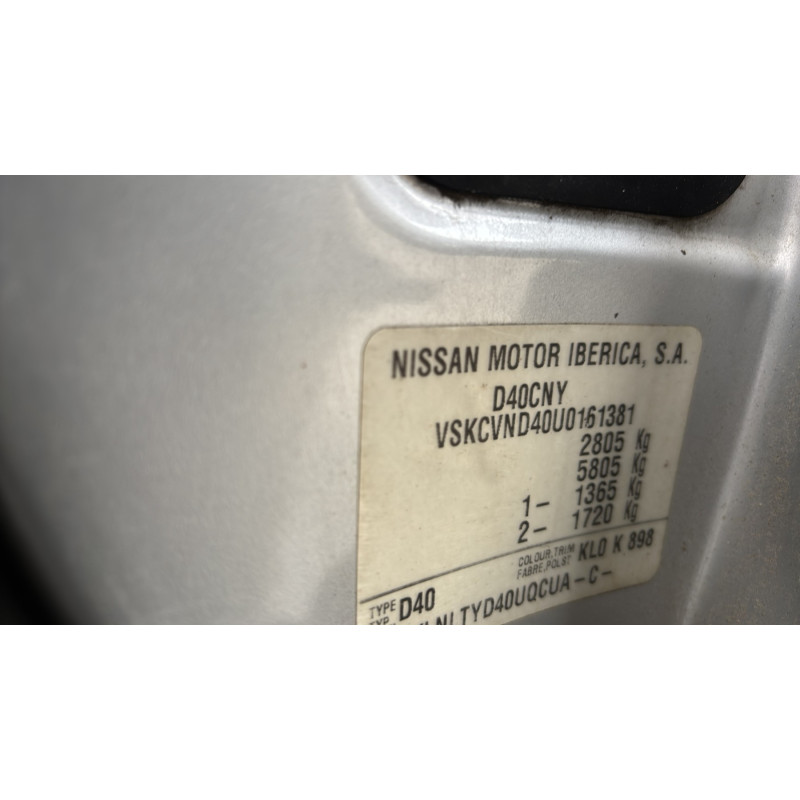 NISSAN NAVARA 1 PHASE 1 2.5 DCI - 16V TURBO 4X4 Photo n°21