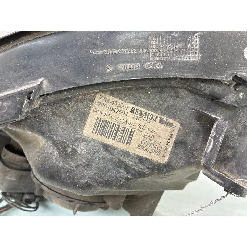 Optique avant principal gauche (feux)(phare) RENAULT SCENIC 1 Photo n°4