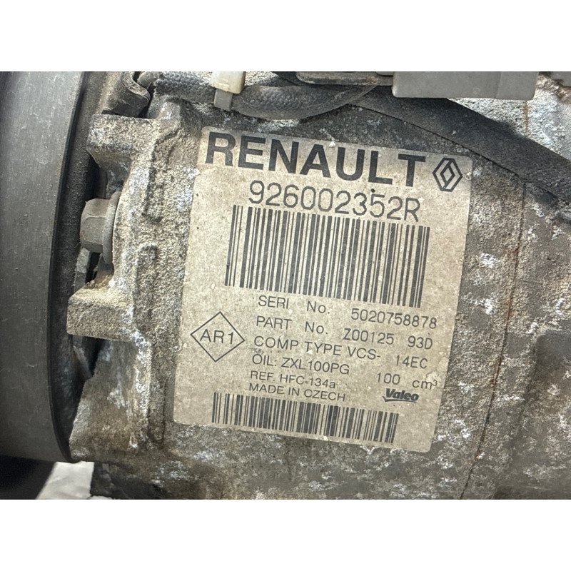 Compresseur clim RENAULT CLIO 4 Photo n°5