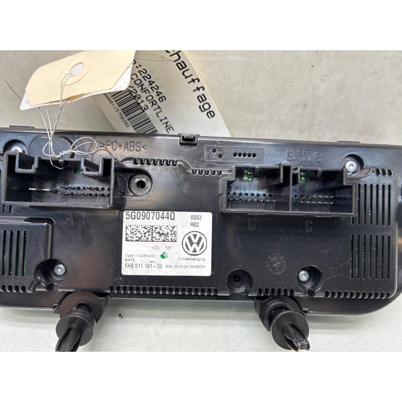 Commande chauffage VOLKSWAGEN GOLF 7 Photo n°4