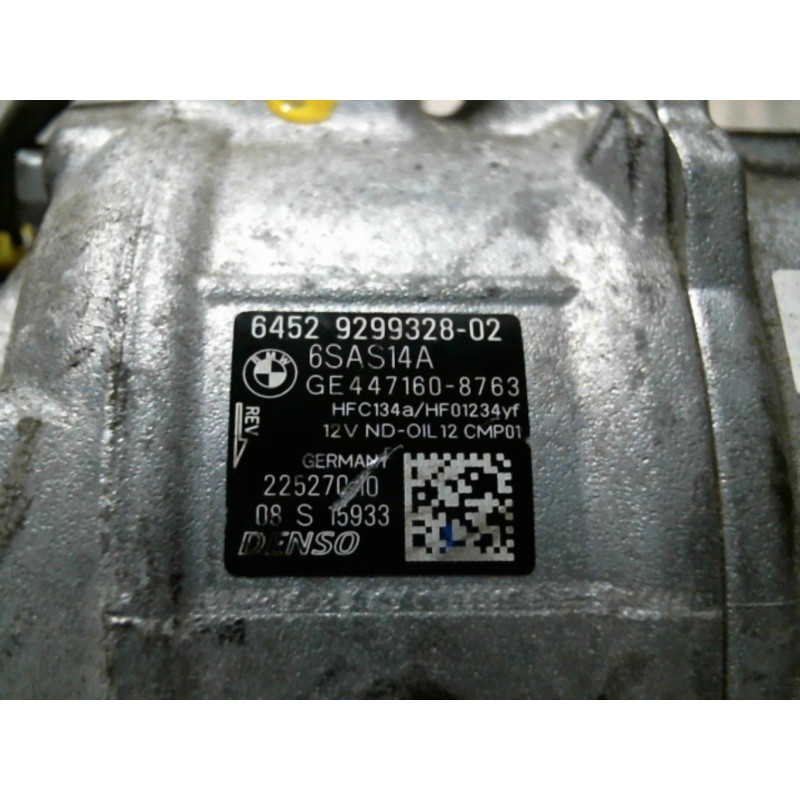 Compresseur clim BMW SERIE 3 F31 Photo n°1