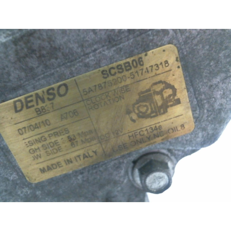 Compresseur clim FIAT 500 2 Photo n°1