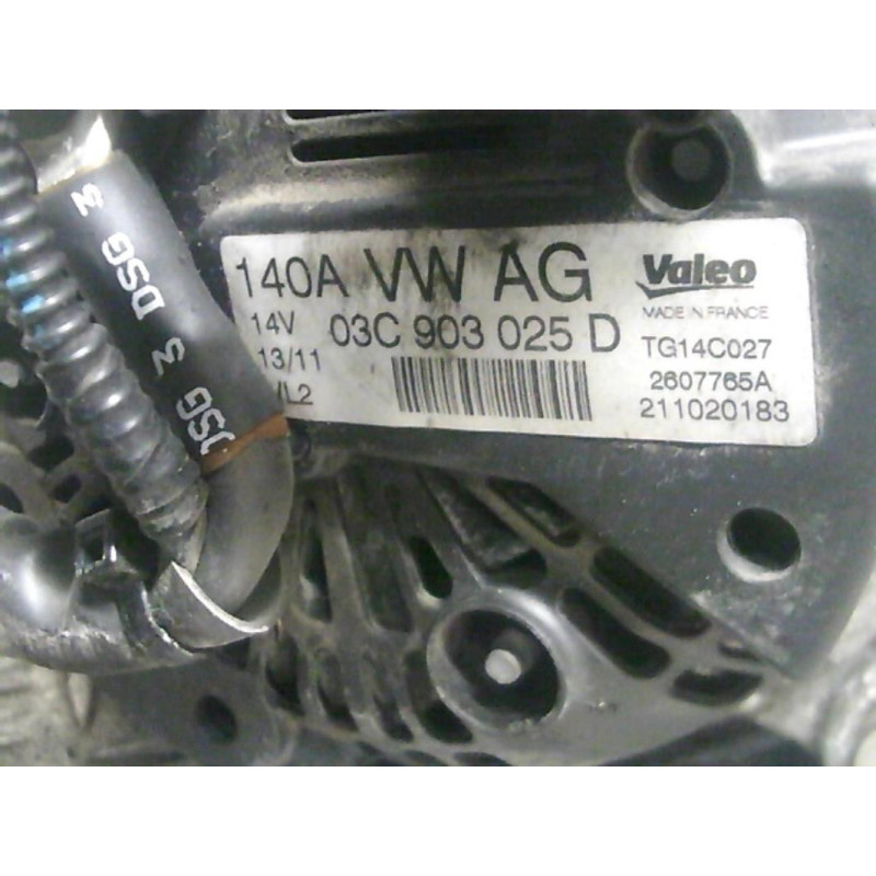 Alternateur VOLKSWAGEN GOLF 6 Photo n°1