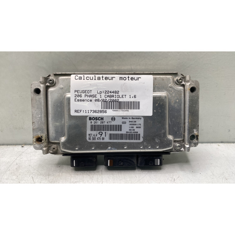 Calculateur moteur PEUGEOT 206 Photo n°1