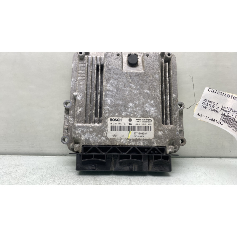 Calculateur moteur RENAULT MASTER 3 Photo n°3