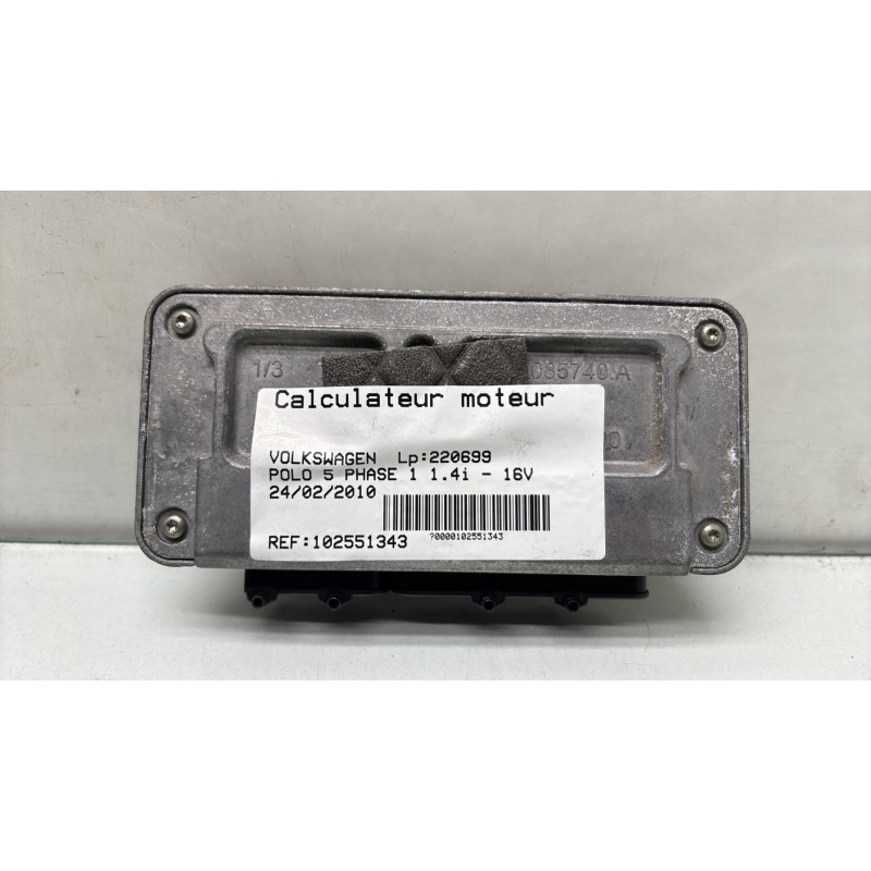 Calculateur moteur VOLKSWAGEN POLO 5 Photo n°3