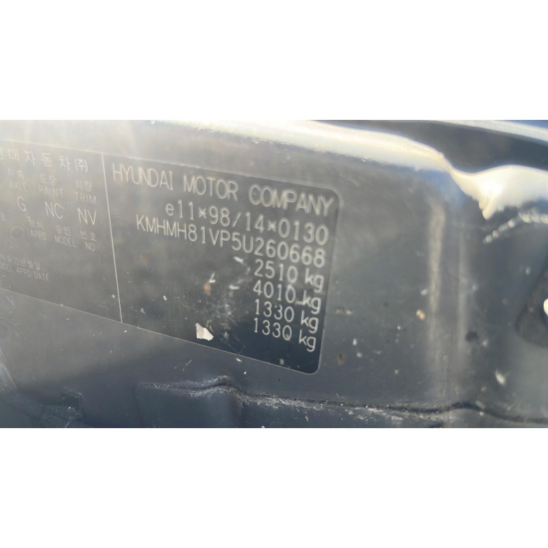 Cardan gauche (transmission) HYUNDAI TRAJET Photo n°5
