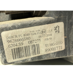 Optique avant principal gauche (feux)(phare) PEUGEOT 206