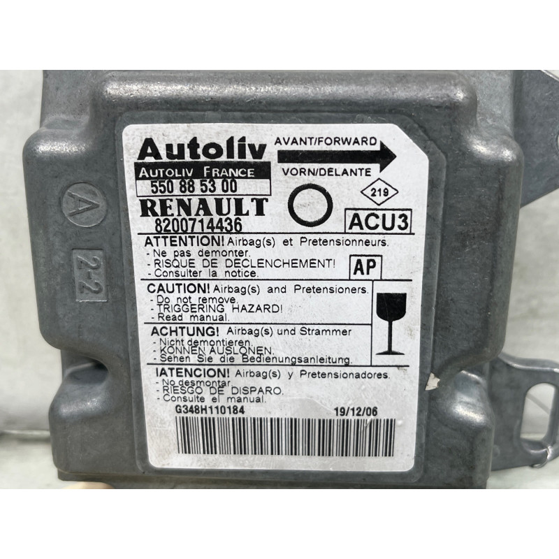 Boitier air bag RENAULT TWINGO 1 Photo n°4