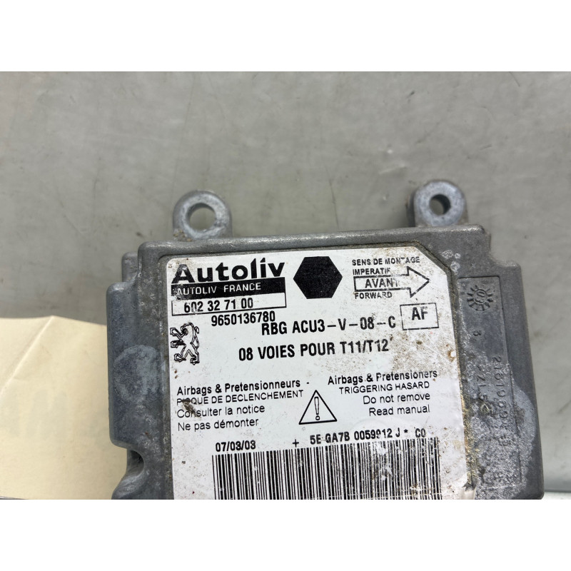 Boitier air bag PEUGEOT 206 Photo n°3