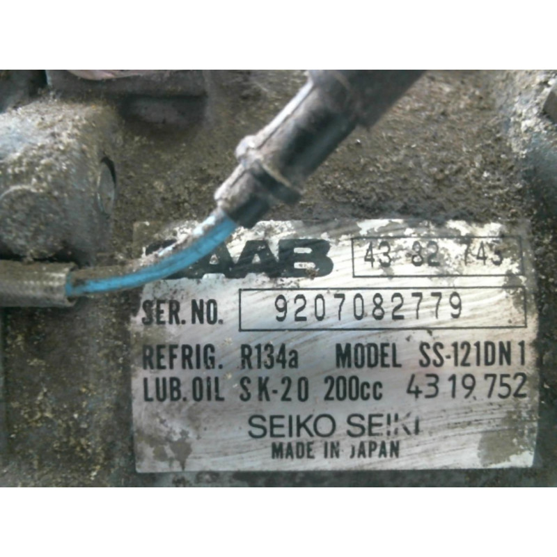 Compresseur clim SAAB 9000 Photo n°2