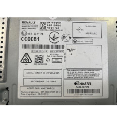 Autoradio d'origine RENAULT GRAND SCENIC 3