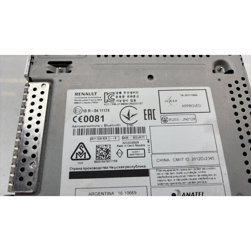 Autoradio d'origine RENAULT GRAND SCENIC 3 Photo n°4