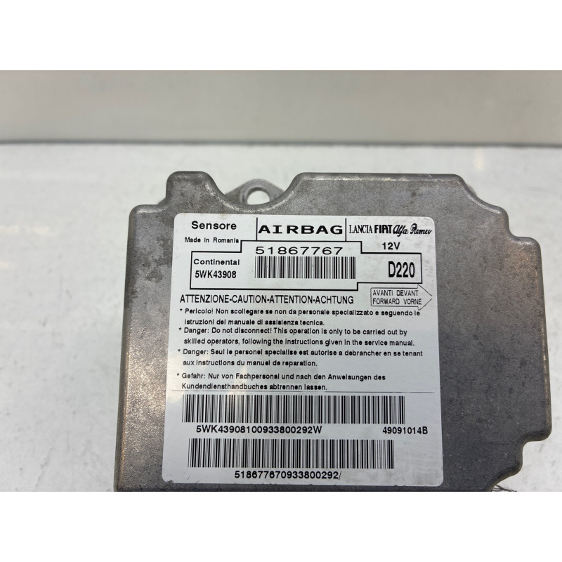 Boitier air bag FIAT 500 2 Photo n°3