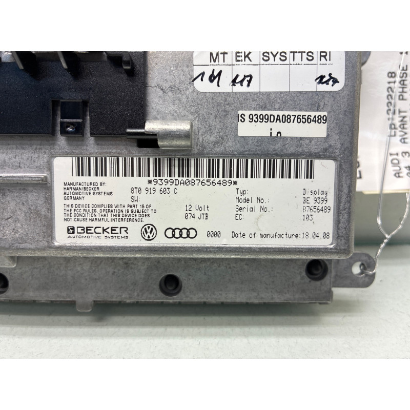 Ecran GPS AUDI A4 3 Photo n°3