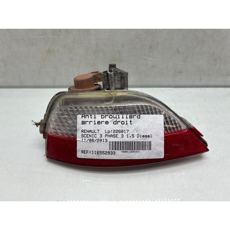 Anti brouillard arriere droit RENAULT SCENIC 3 Photo n°3