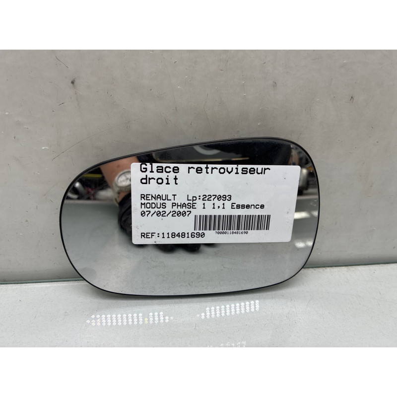 Glace retroviseur droit RENAULT MODUS Photo n°1