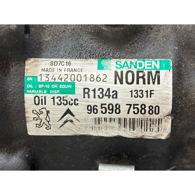 Compresseur clim CITROEN C4 PICASSO 1 Photo n°6