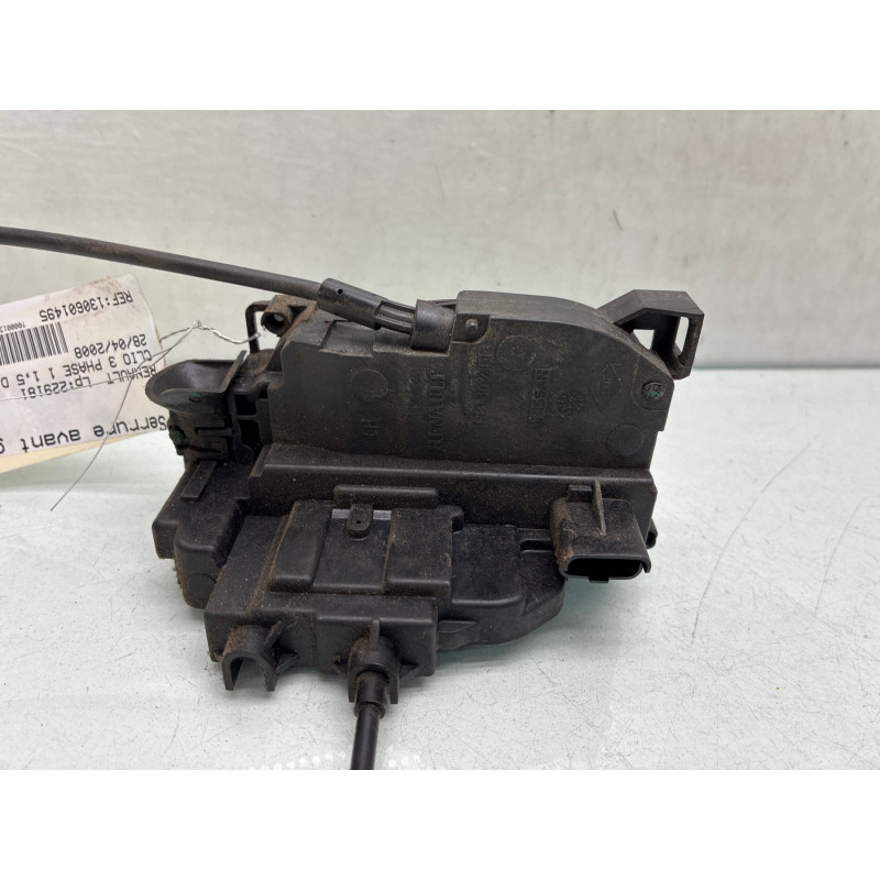 Serrure avant gauche RENAULT CLIO 3 Photo n°4