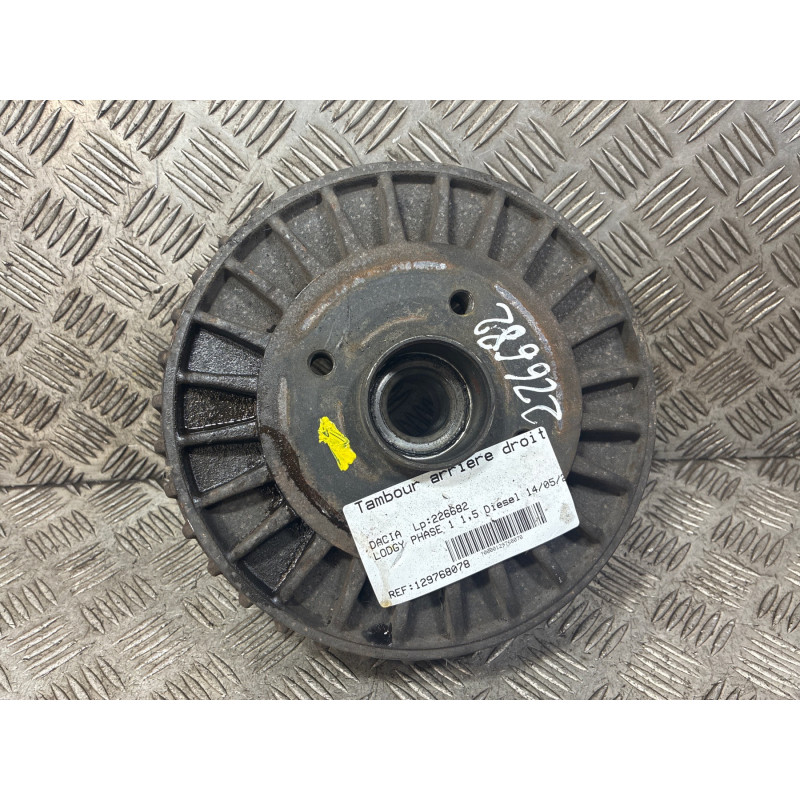 Tambour arriere droit DACIA LODGY Photo n°3