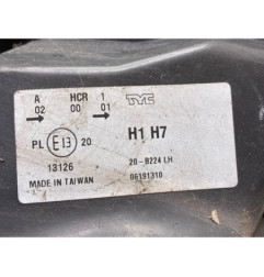 Optique avant principal gauche (feux)(phare) PEUGEOT 307
