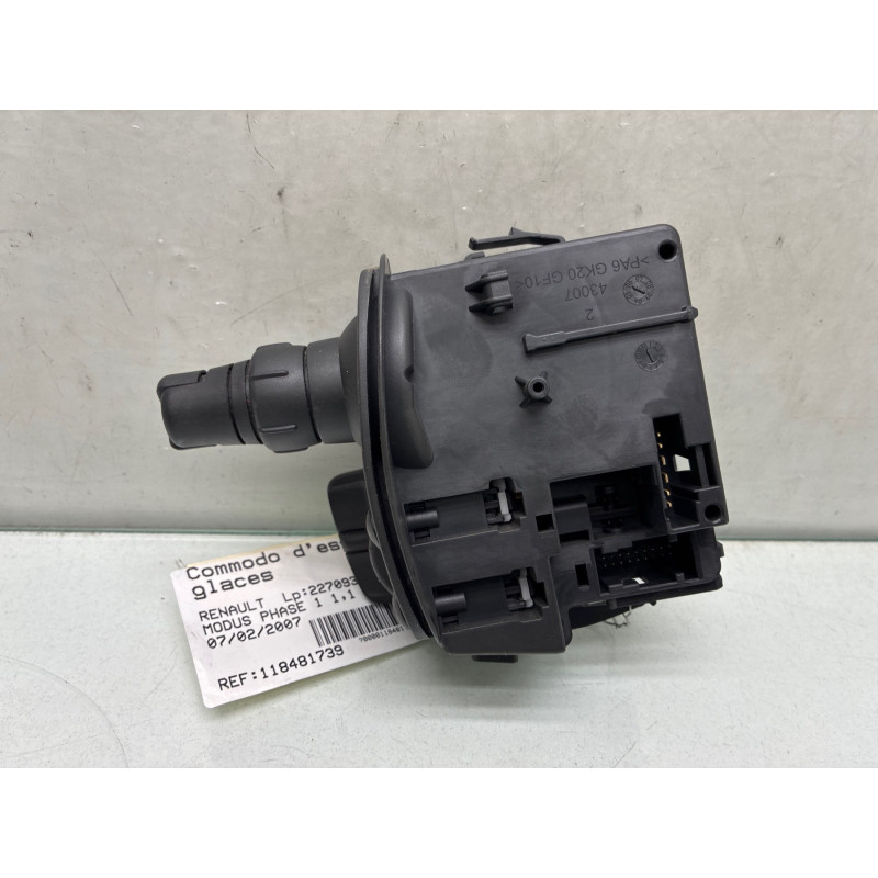 Commodo d'essuie glaces RENAULT MODUS Photo n°2