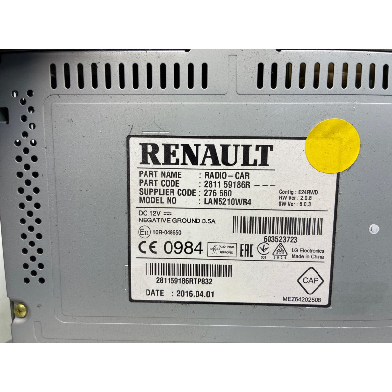 Autoradio d'origine RENAULT CLIO 4 Photo n°4
