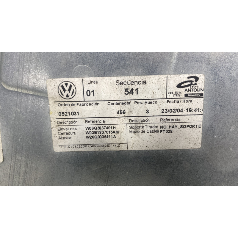 Leve vitre electrique avant gauche VOLKSWAGEN POLO 4 Photo n°4