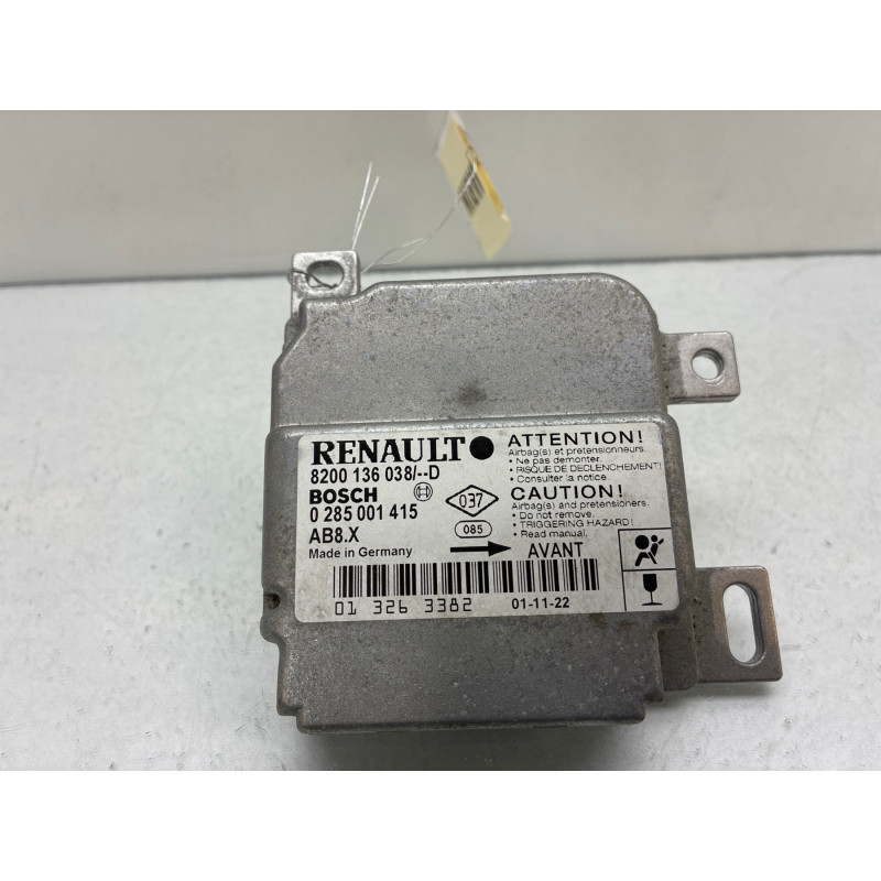 Boitier air bag RENAULT CLIO 2 Photo n°3