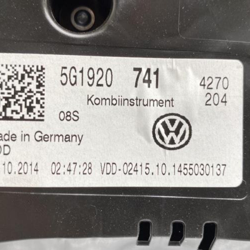Compteur VOLKSWAGEN GOLF 7 Photo n°3