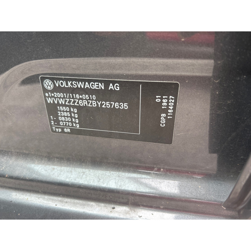 Actionneur verrou trappe d'essence VOLKSWAGEN POLO 5 Photo n°12